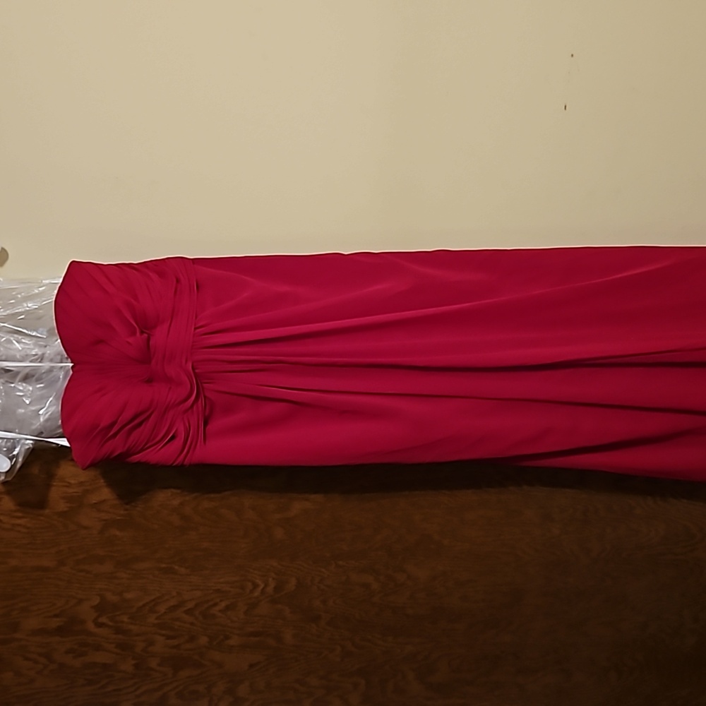 Strapless bridesmaid dress